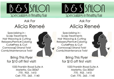 Hair Salon half page Flyer